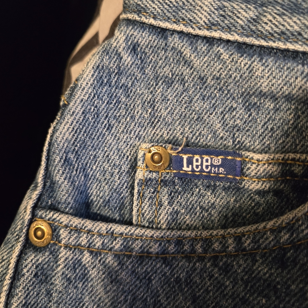 Vintage Lee Riders Jeans Womens 14 Blue Denim High Rise USA Union Made 80s